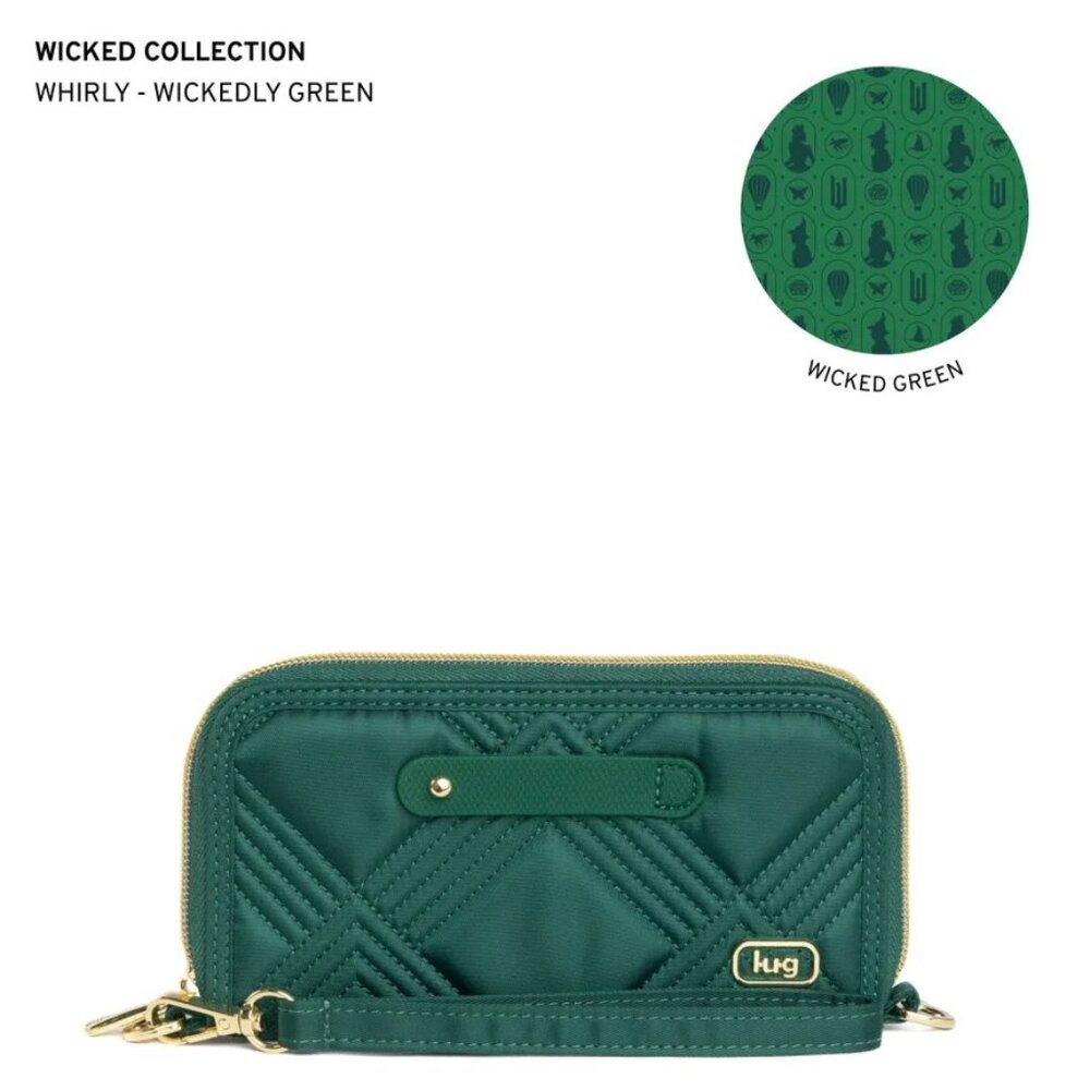 Lug Wicked x Lug Whirly RFID Wristlet Wallet - Wickedly Green
